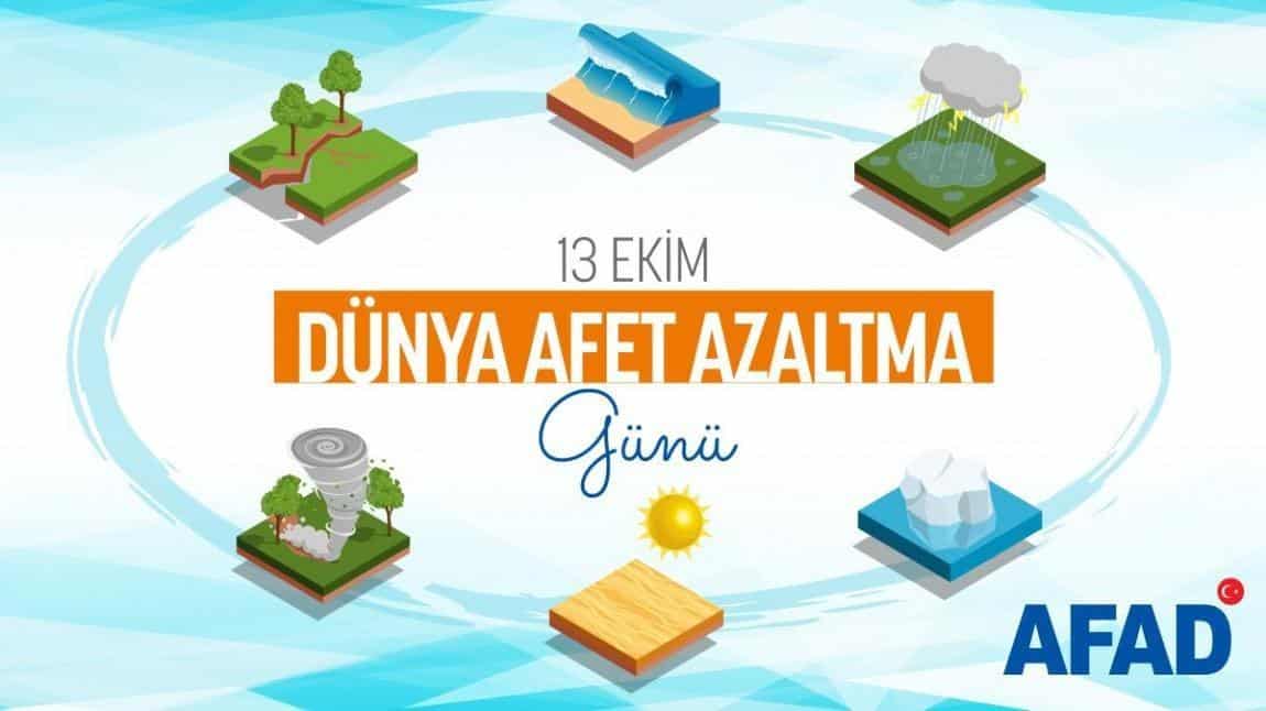 13 Ekim Dünya Afet Riski Azaltma Kapsamında Tatbikat Yapıldı.